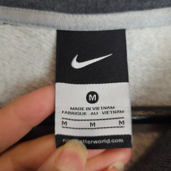 Nike University Of Florida Gators Bibbed Hoodie Sweatshirt Sz Medium Logo Gray - Picture 4 of 9